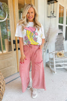Bradley Mineral Washed Terry Knit Wide Leg Pants - Be You Boutique