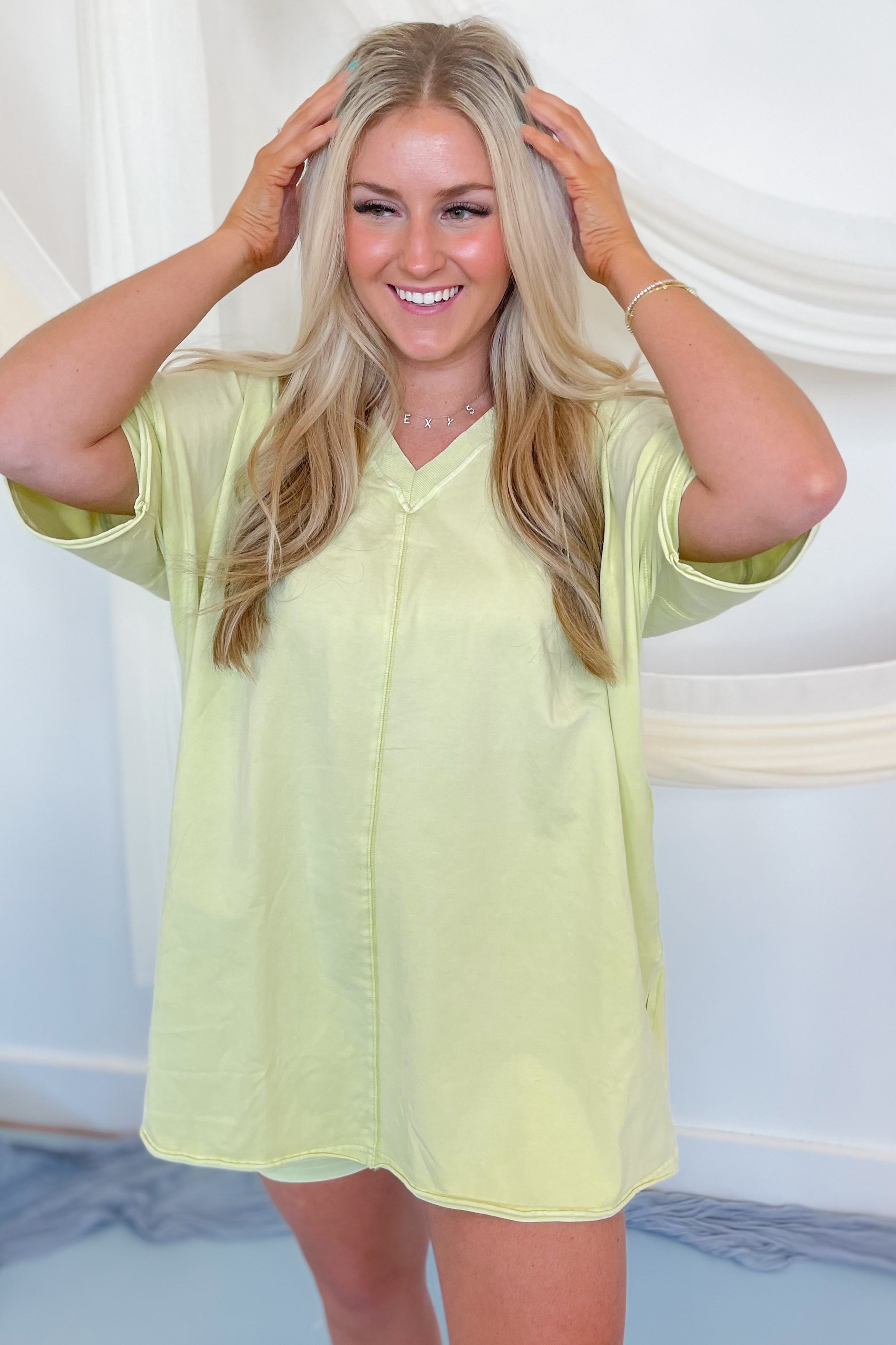 Like Slay Mineral Washed Knit Tunic Short Set - Be You Boutique