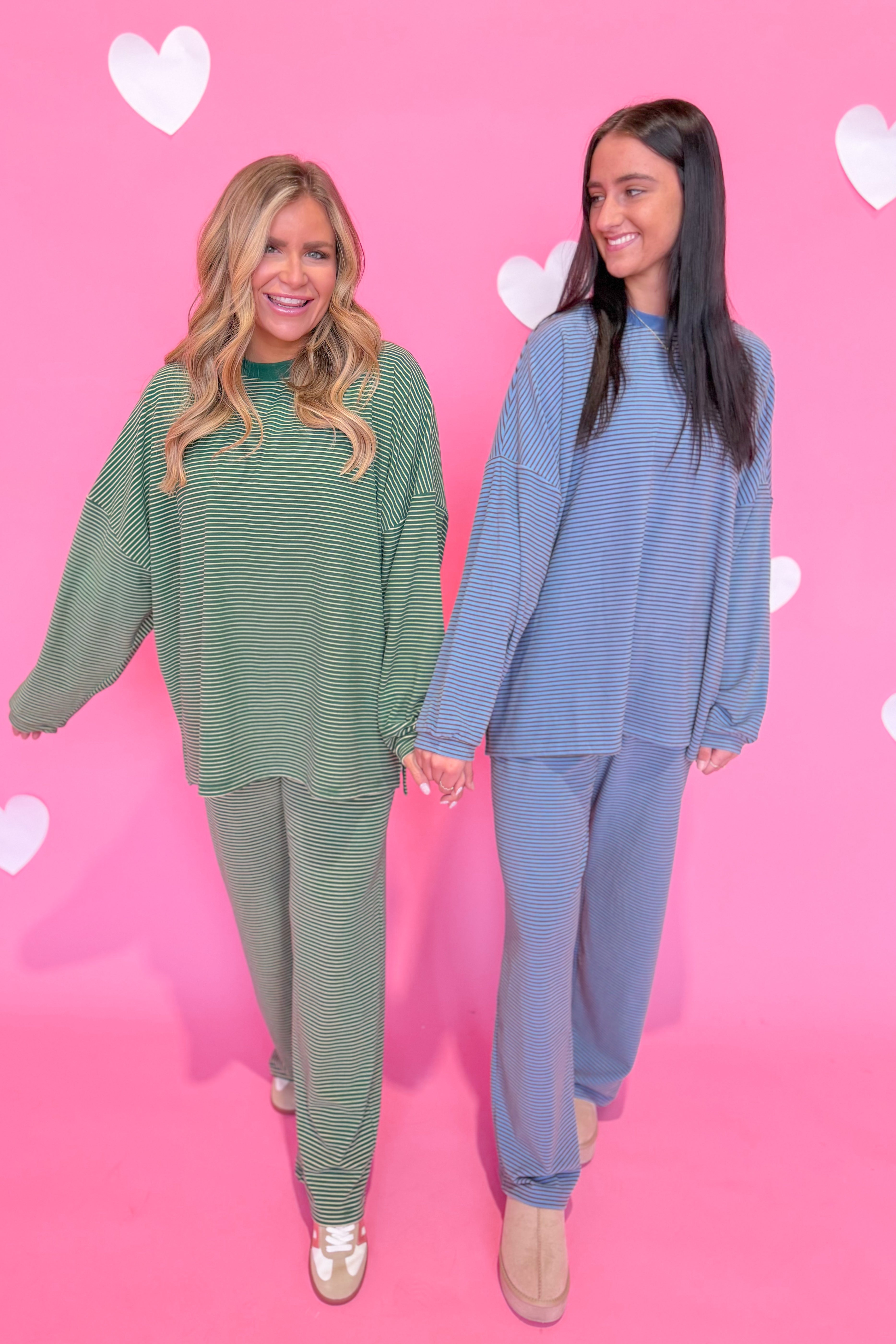 Ella Striped Long Pant - Be You Boutique