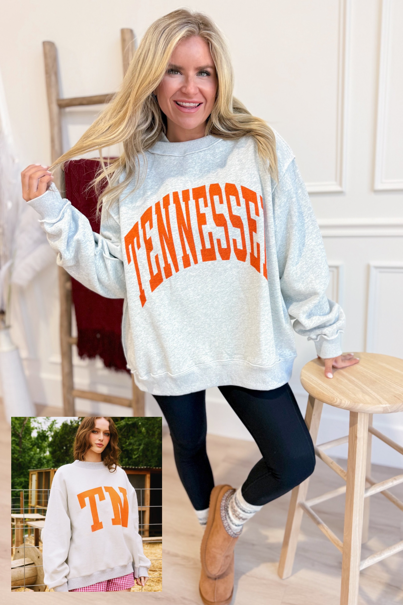 Tennesse Reversible Mock Neck Sweatshirt - Be You Boutique