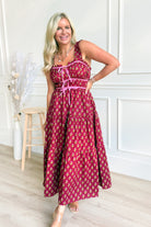 Lulu Floral Tiered Midi Dress - Be You Boutique