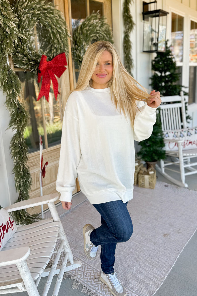 Delores Long Sleeve Oversized Top - Be You Boutique