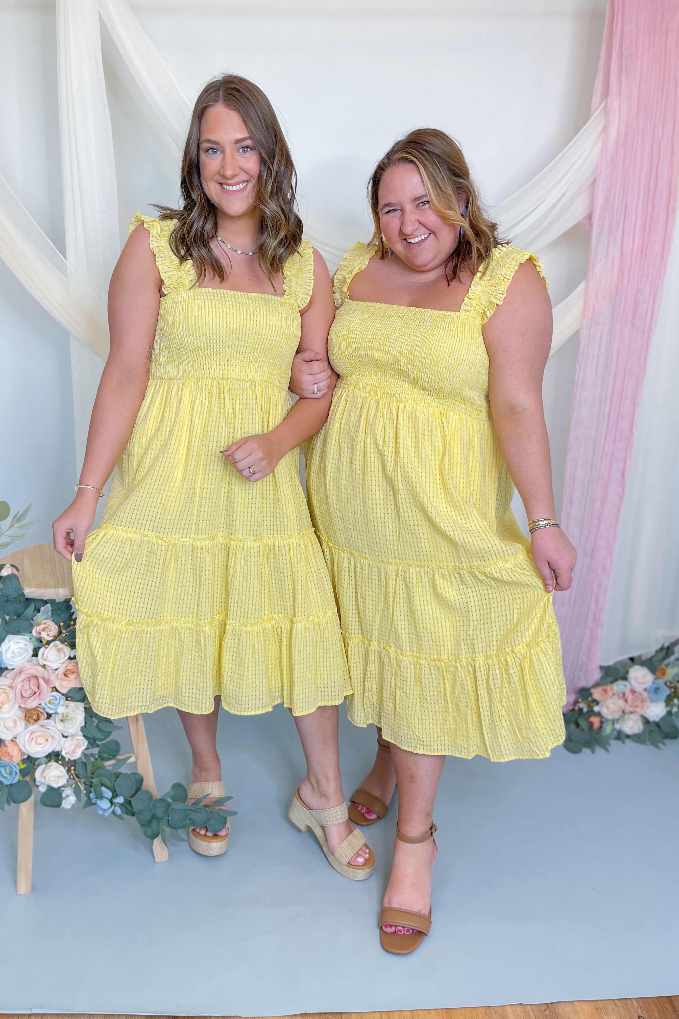 Sunny Tiered Midi Dress - Be You Boutique