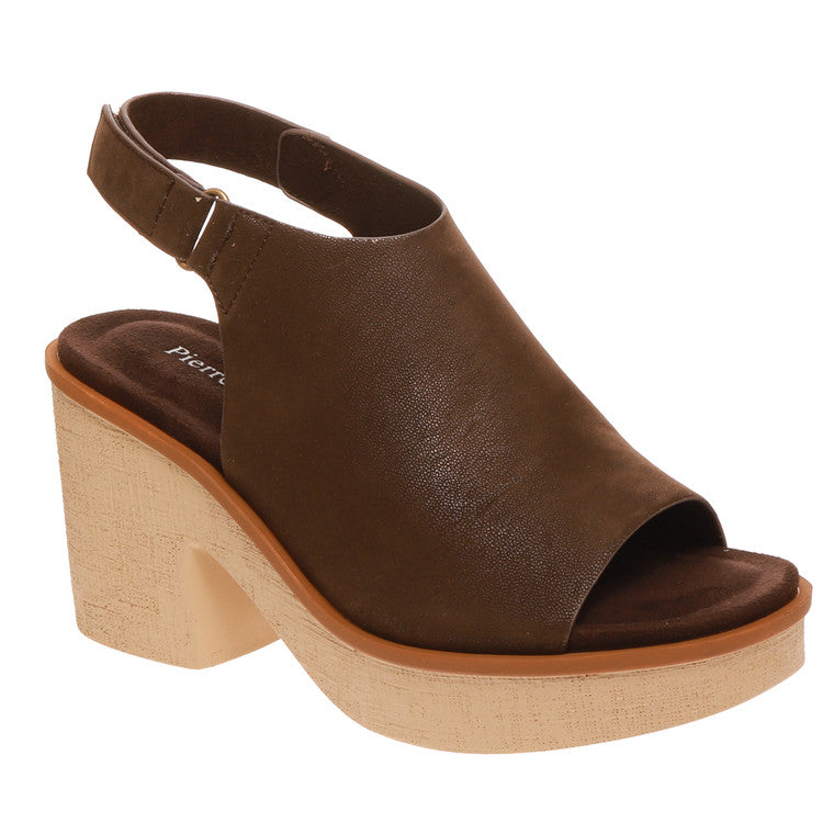 Clue Sling Back Wedge Platform Sandal with Hook and Loop Closure - Be You Boutique
