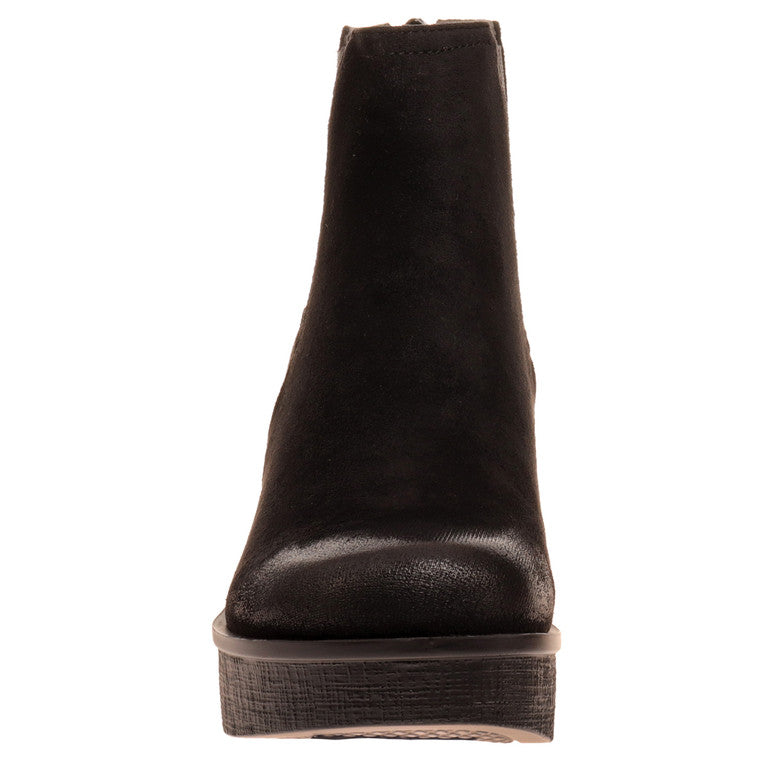 Clue Black Wedge Platform Bootie - Be You Boutique
