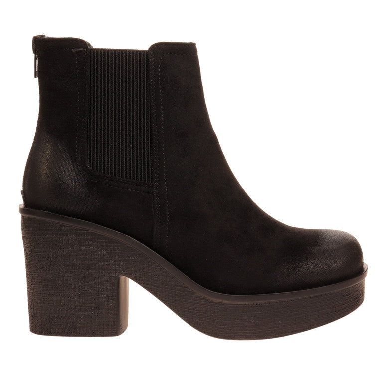 Clue Black Wedge Platform Bootie - Be You Boutique