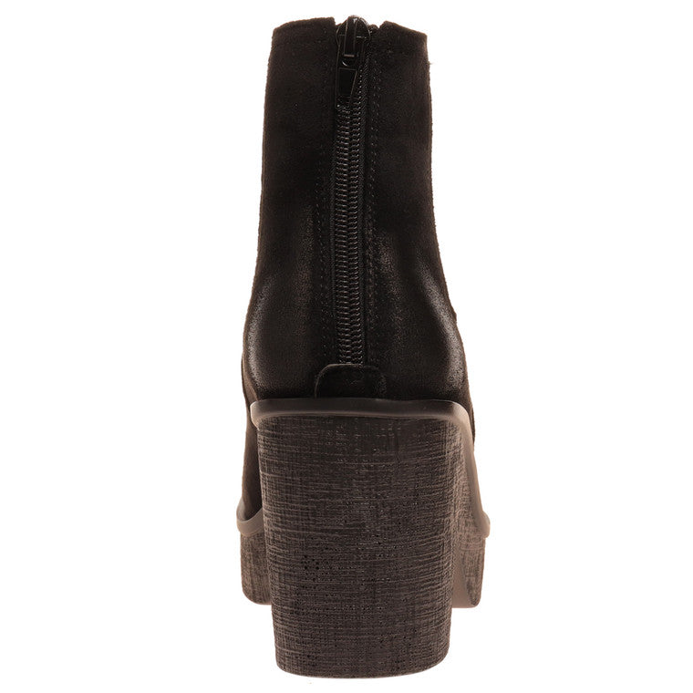 Clue Black Wedge Platform Bootie - Be You Boutique