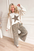 Ellie Leopard Star Patch Top - Be You Boutique