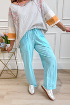 Raé Mode Bella Cotton Barrel Pant, 156 Pants in neutral fabric, showcasing relaxed fit and barrel leg style.