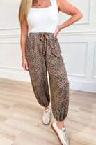 Larry Animal Print Jogger Pant - Be You Boutique