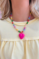 Treasure Jewels Happy Colorful Heart Necklace - Be You Boutique