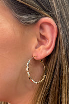 Caroline Hill Pinkett Beaded Hoop Earrings - Be You Boutique