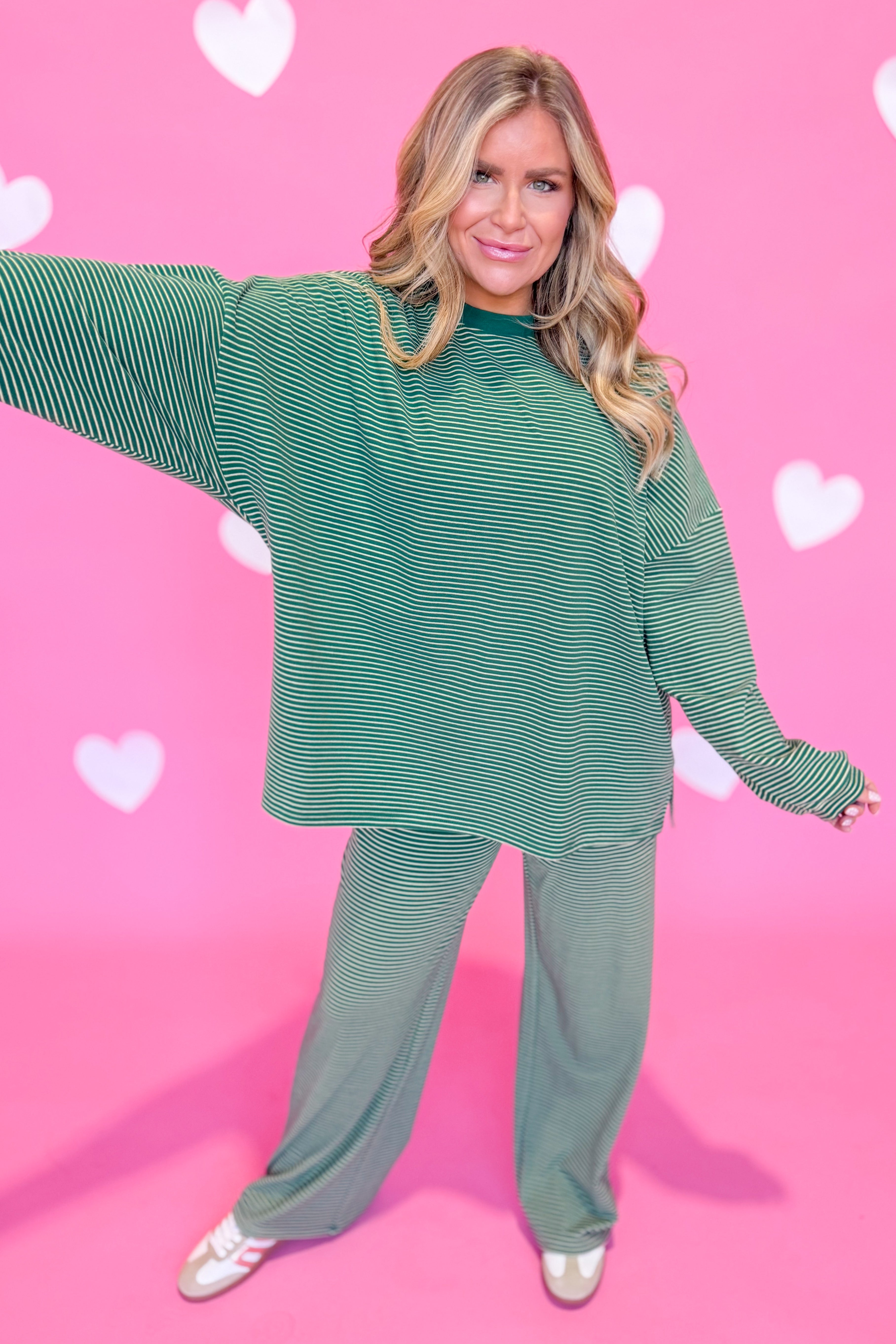 Ella Striped Long Pant - Be You Boutique