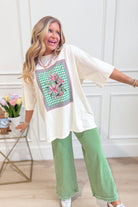 Arabella Floral Patch T-Shirt - Be You Boutique
