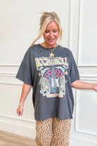 Rock It Out Distressed Graphic T-Shirt - Be You Boutique