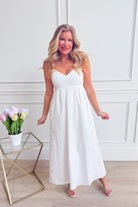 WISHLIST Rita Cami casual midi dress in light fabric with thin straps, perfect for summer or casual occasions.