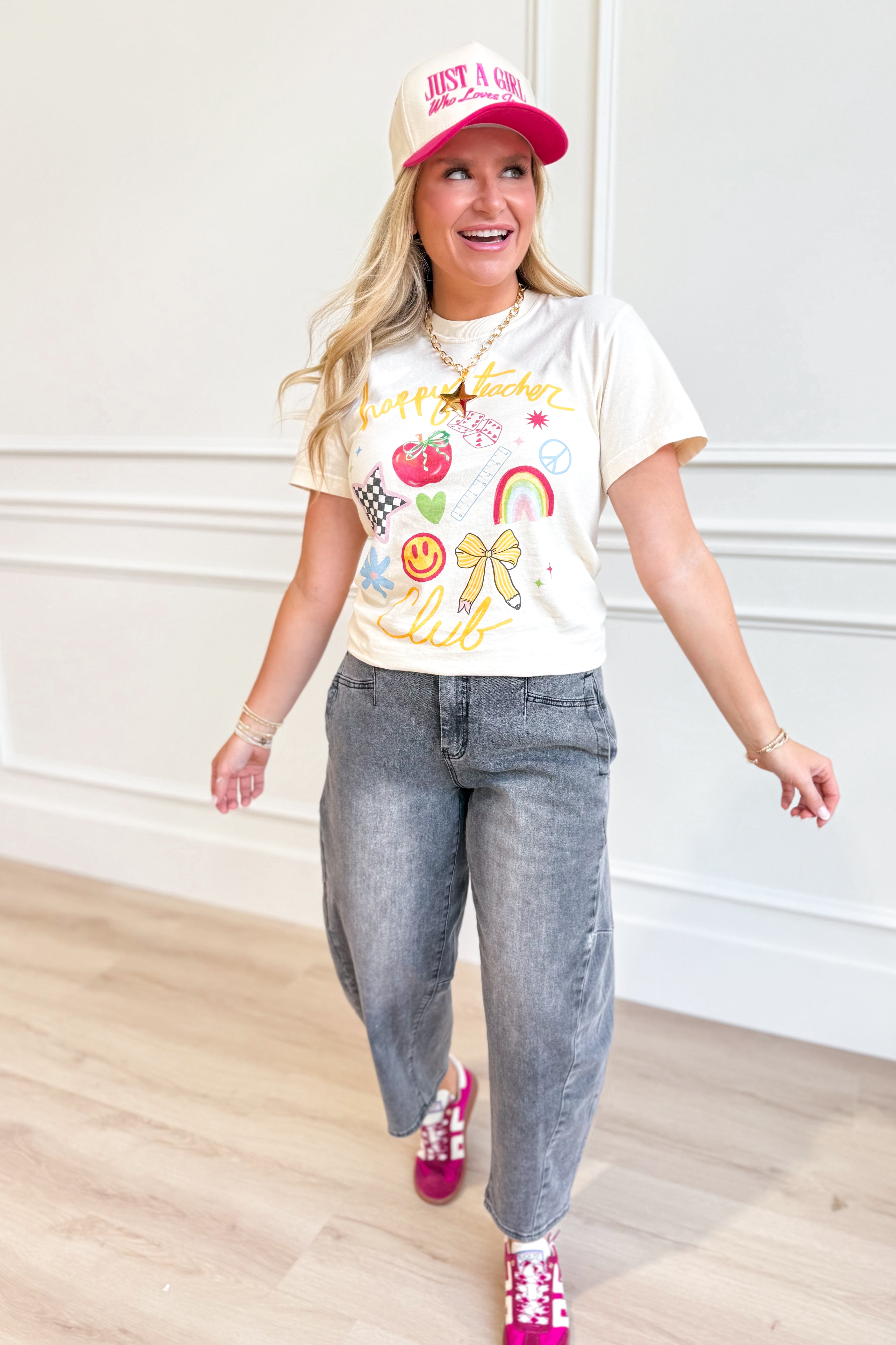 Happy Teacher Club Graphic T-Shirt - Be You Boutique