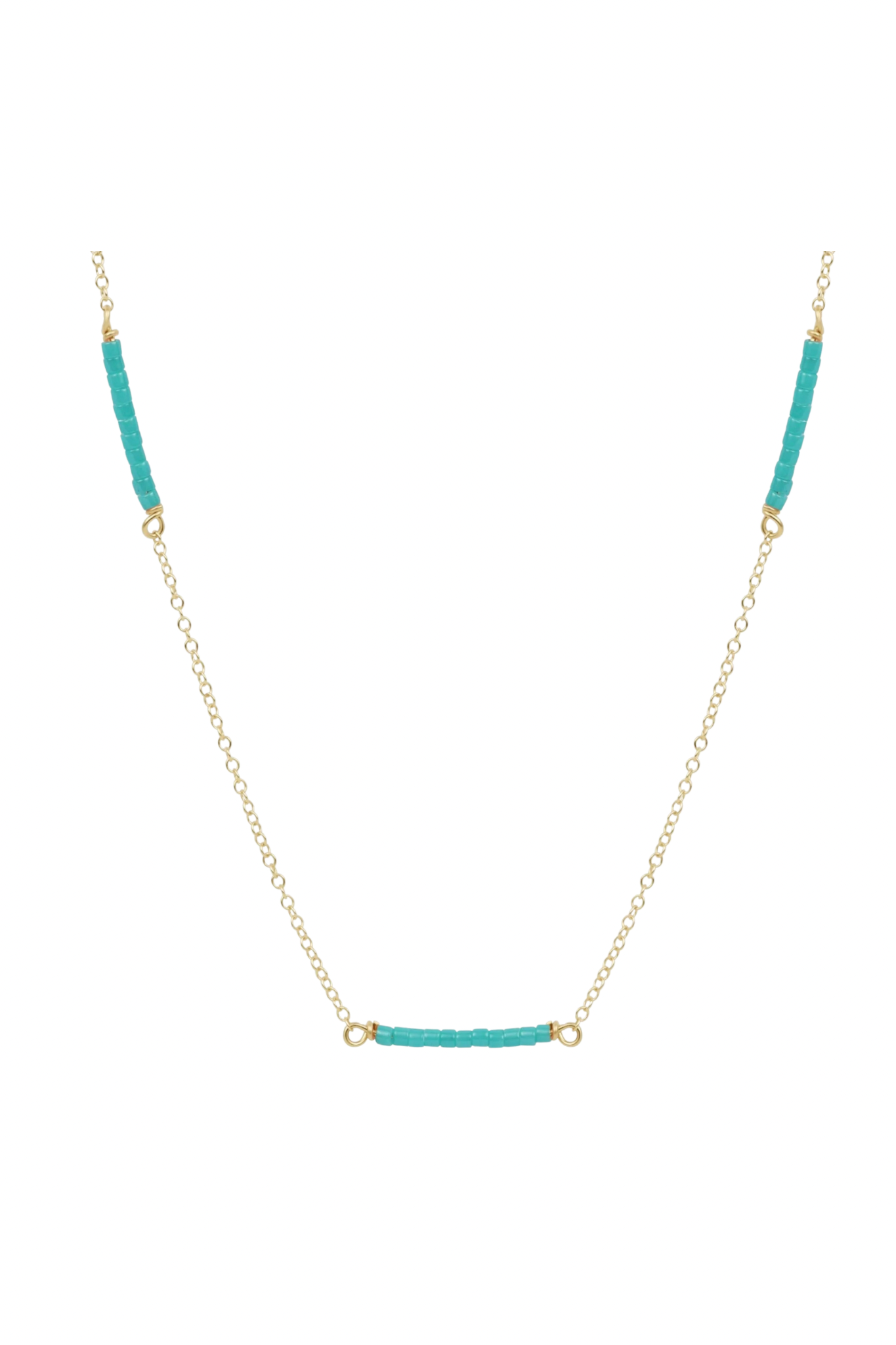 Enewton Simplicity Sea Glass Hope Bliss Gold Necklace with delicate chain and sea glass pendant for elegant jewelry styling