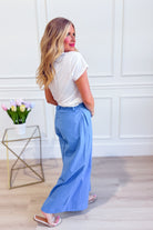 Wishlist Reese wide leg drawstring pants, lightweight 156 pants with relaxed fit and adjustable waistband, shown in neutral fabric.