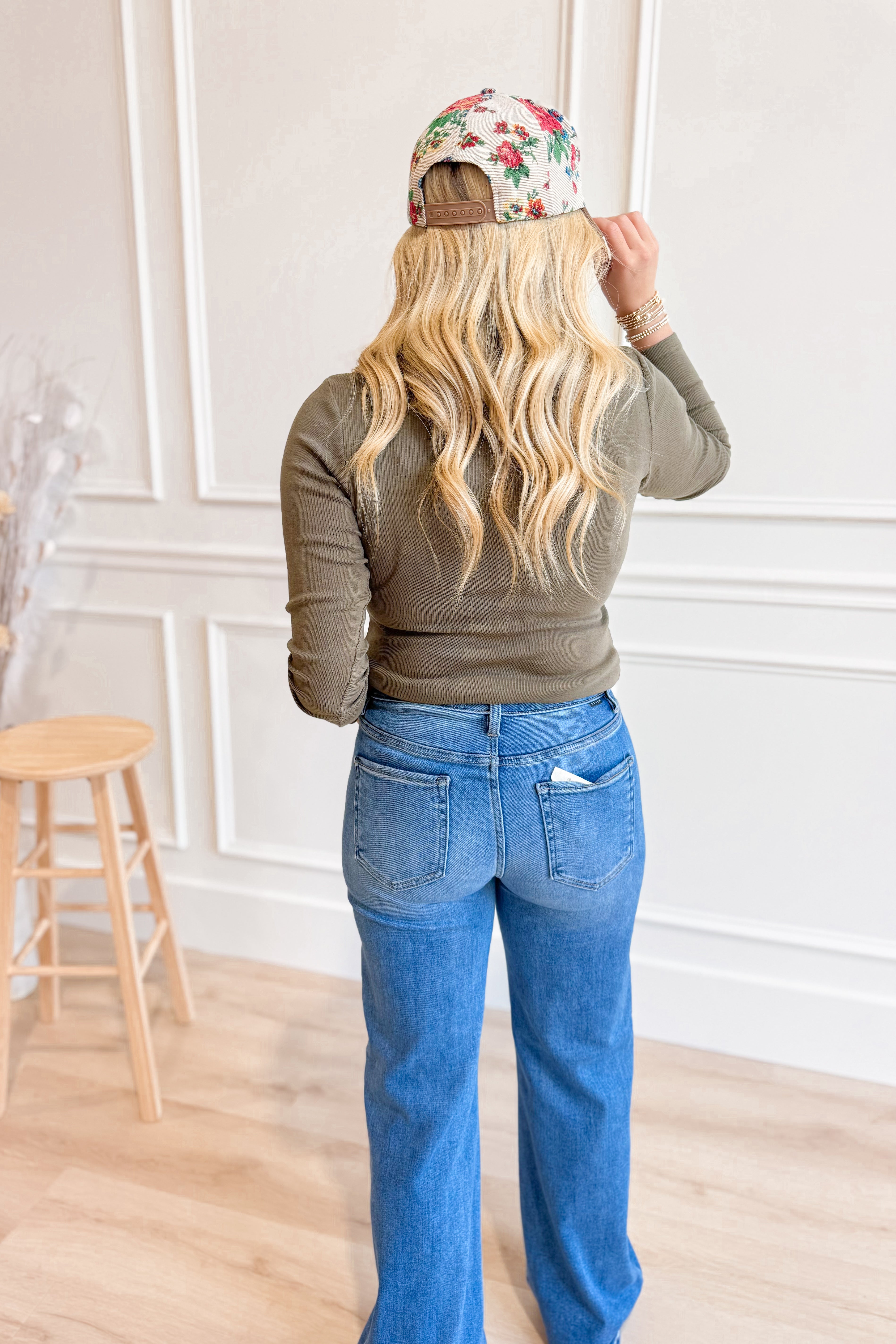 Corrine Scoop Neck Ribbed Long Sleeve - Be You Boutique