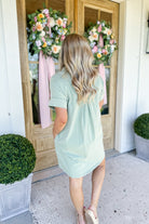 Avery Short Sleeve Washed Collared Dress with Pockets - Be You Boutique