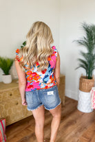 Sweet Blossoms Ruffle Detail Top - Be You Boutique