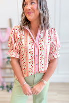 Carson Floral Puff Sleeve Top - Be You Boutique