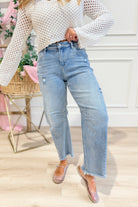 Risen Nolan High Rise Barrel Jeans [0-3XL] - Be You Boutique