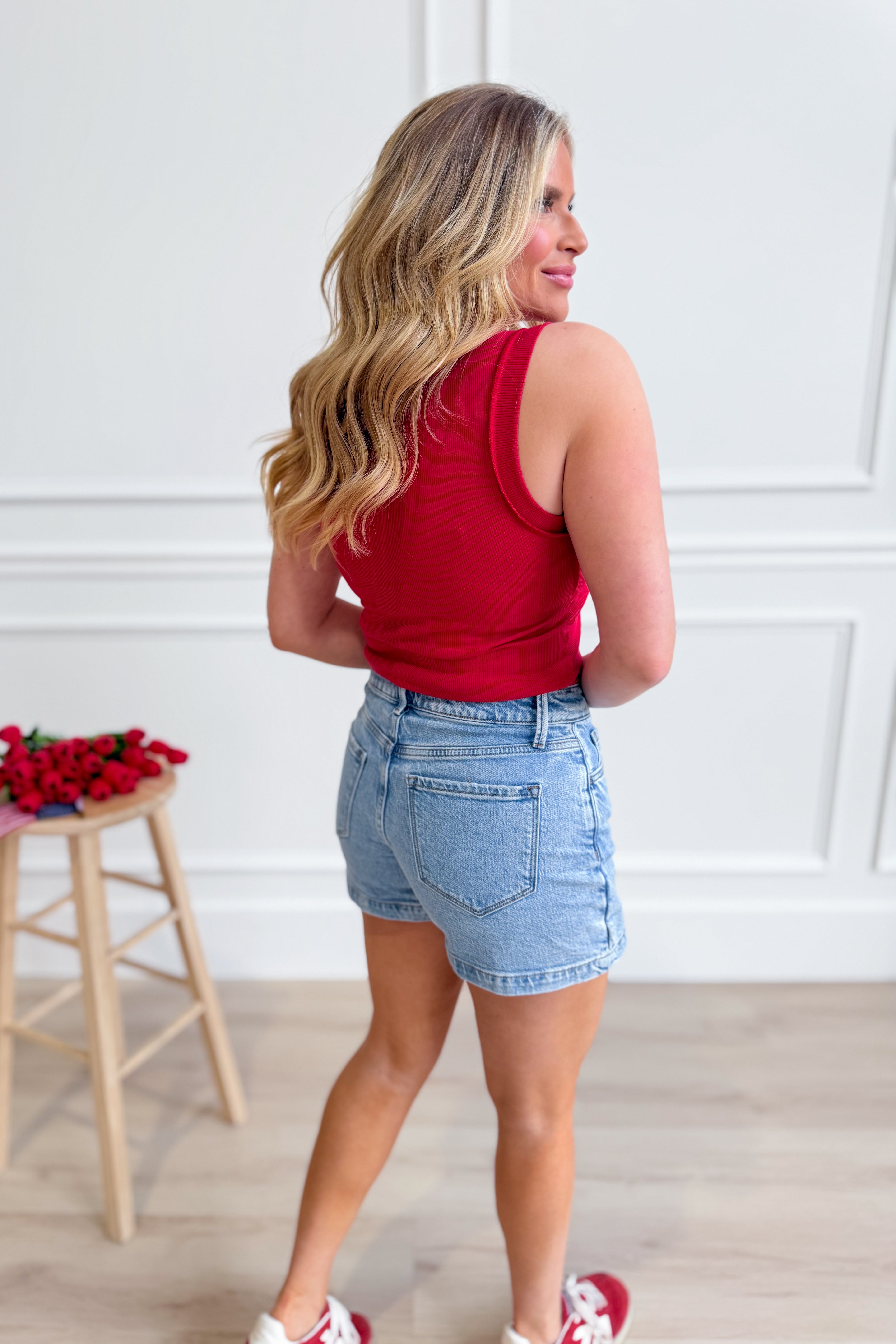HYFVE Alice Seam Detail Tank Top from 116 Basic Tops, featuring a sleeveless design with seam accents and a casual fit.