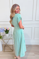 Lauren Pin Striped Tie Waist Dress - Be You Boutique