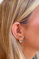 Treasure Jewels Sparkle Multi Heart Studs - Be You Boutique