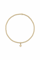 Enewton 2mm Classic Gold Signature Cross Charm Bracelet - Be You Boutique