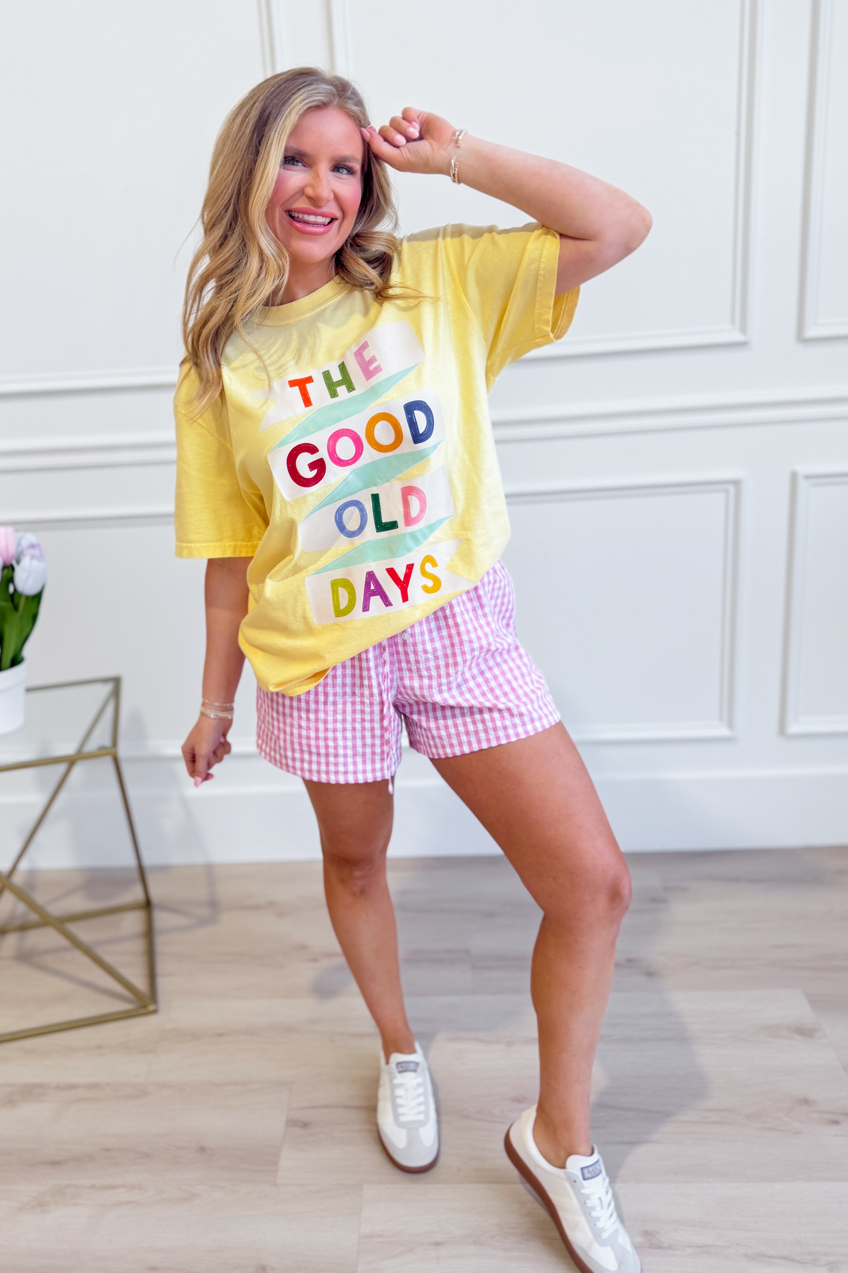 ETTA & EAST Good Old Days graphic T-shirt with retro design, casual fit, and vibrant print showcasing nostalgic imagery.