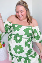 Carrie Floral Tiered Puff Sleeve Dress - Be You Boutique