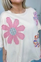 Billie Flower Patch Mineral Washed Top - Be You Boutique