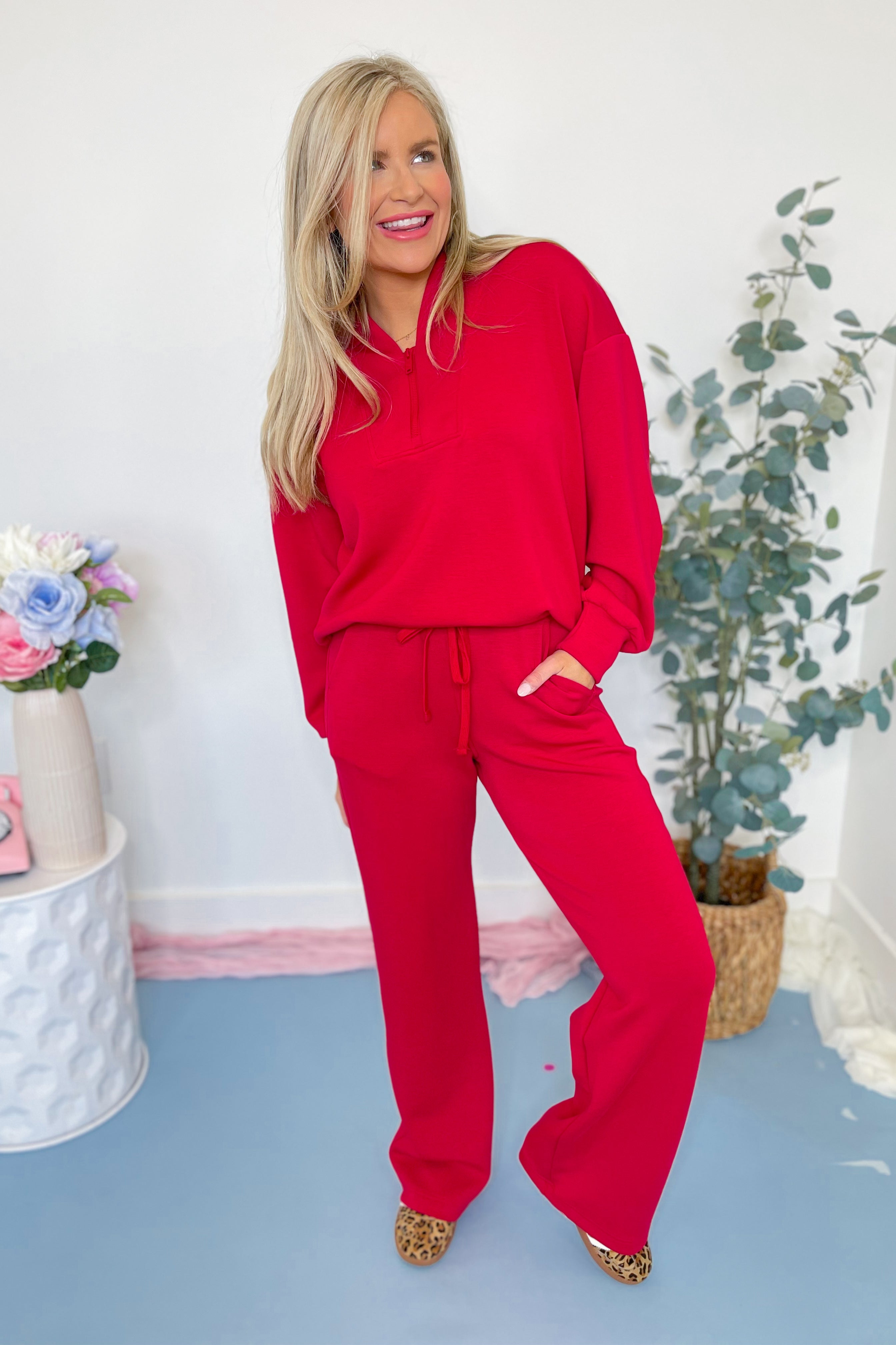 Selena Scuba Luxe Pullover and Pant Set - Be You Boutique