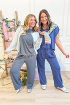 Lexy Mineral Washed Wide Leg Set - Be You Boutique