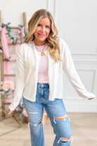 Kate Rolled Hem Long Sleeve Cardigan - Be You Boutique