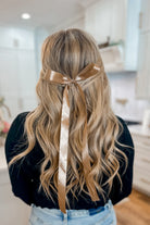 Harper Long Satin Hair Bow Barrette Clip (Multi) - Be You Boutique