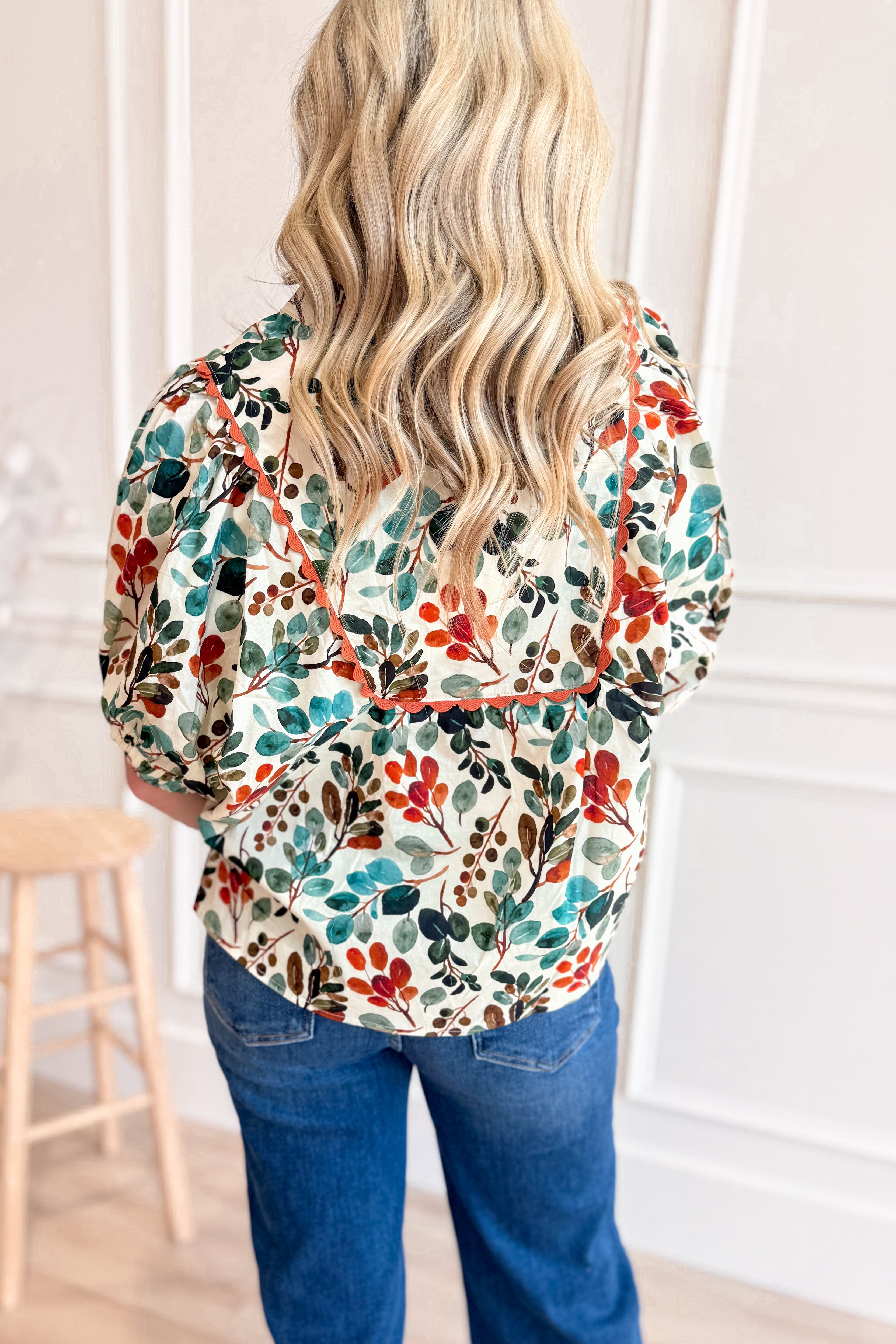 Margie Floral Half Sleeve Top - Be You Boutique