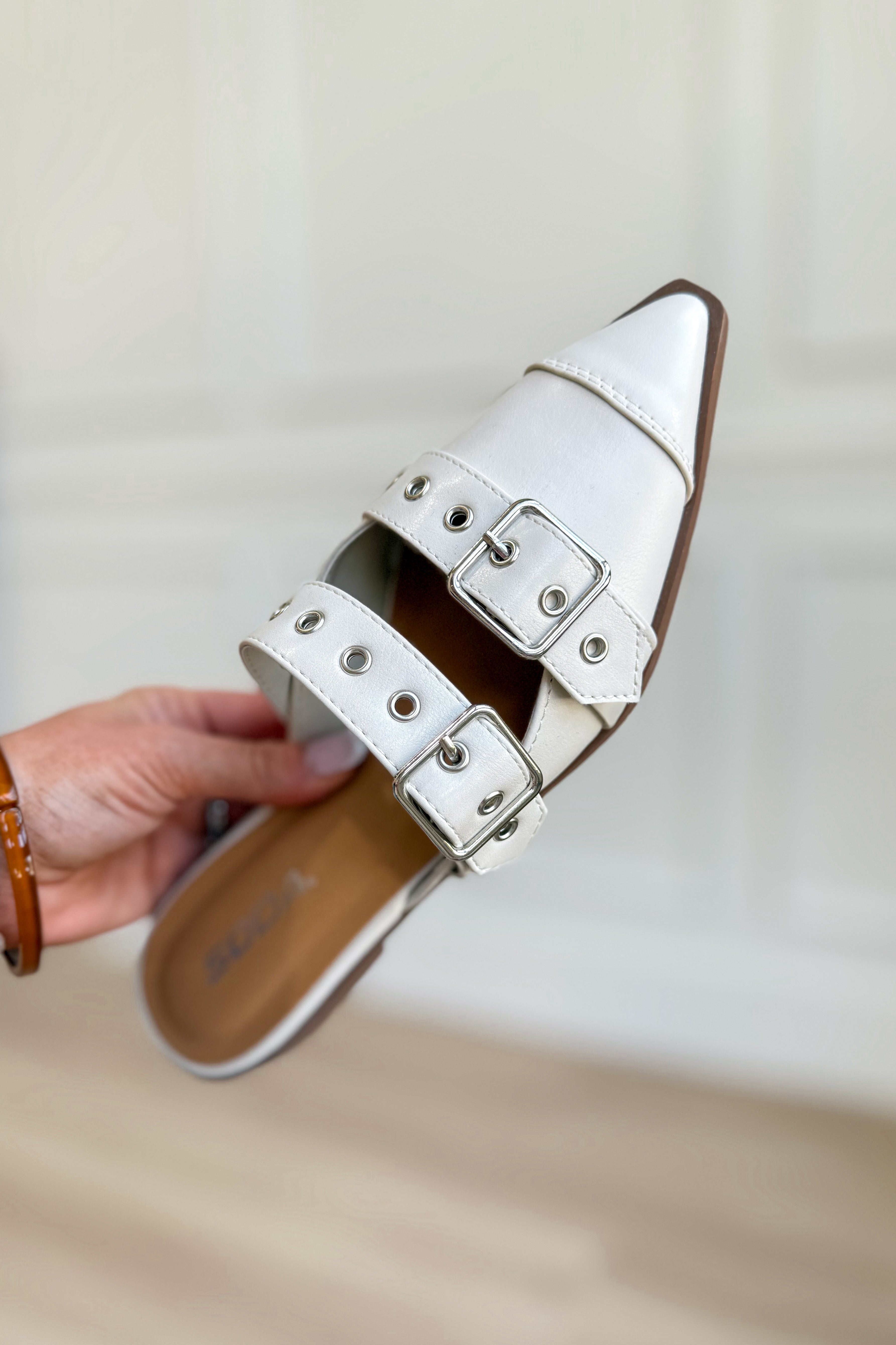 Soda Usual Solid Pointed Toe Slip On Flats - Be You Boutique