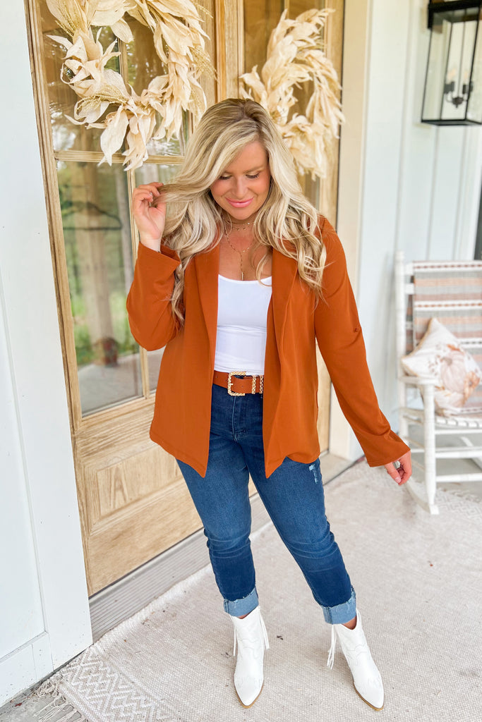 Chester Long Sleeve Solid Color Boyfriend Blazer - Be You Boutique