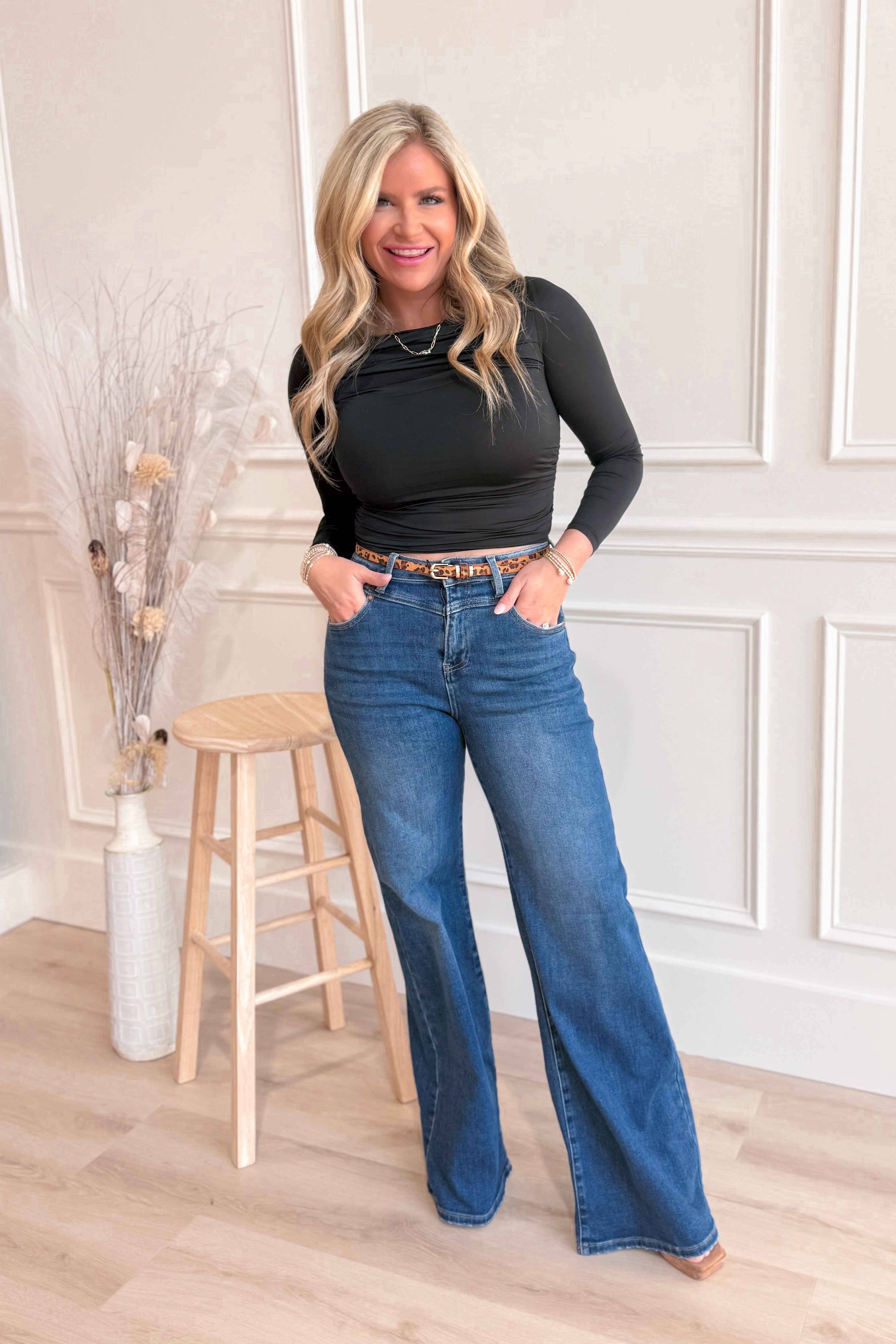 Savvy Off The Shoulder Long Sleeve Top - Be You Boutique