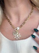 Treasure Jewels Margarita Heart Gold Charm Necklace - Be You Boutique