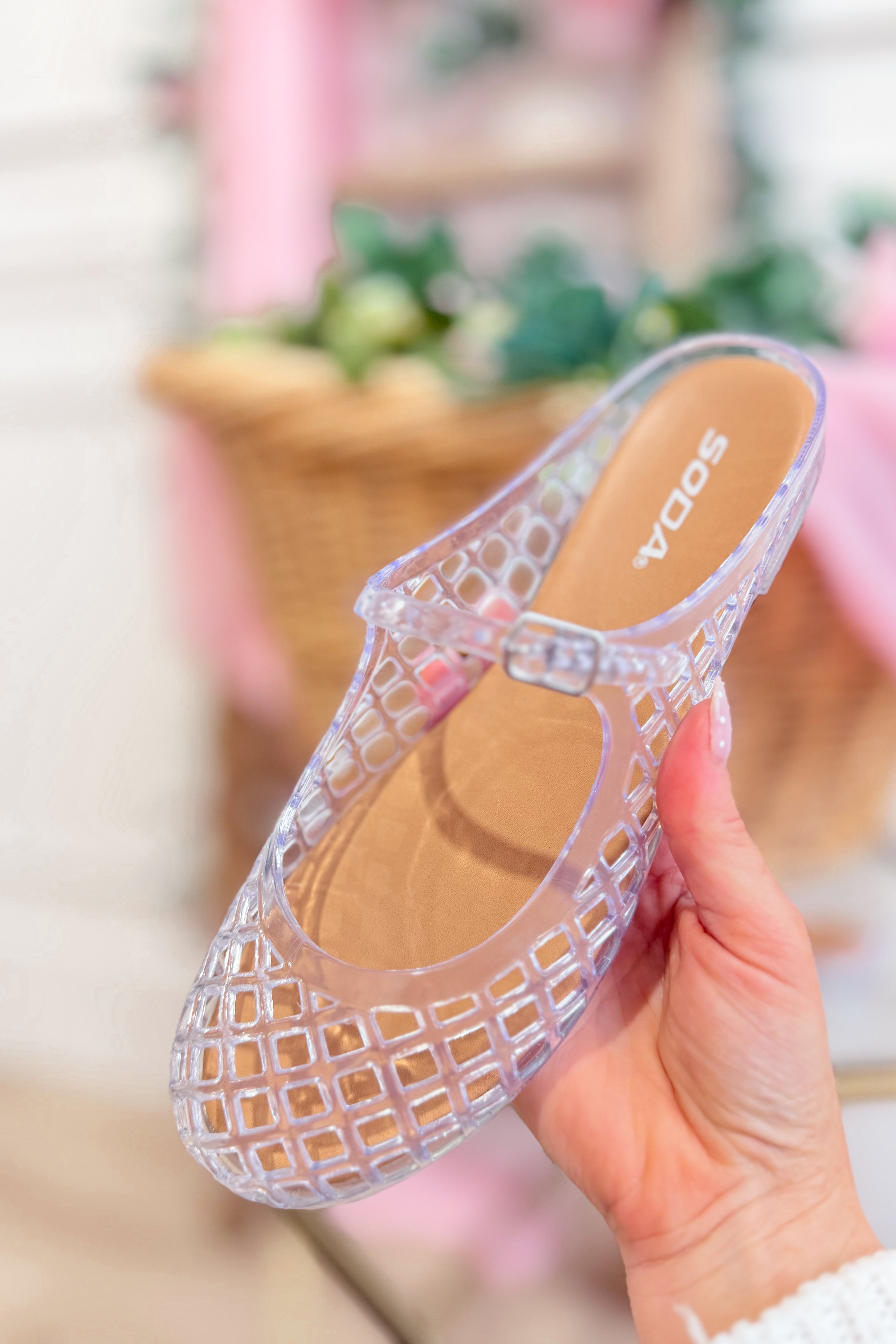 Zoe Round Toe Mesh Mary Jane Flat - Be You Boutique