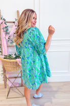Frankie Floral Printed Puff Sleeve Dress - Be You Boutique