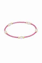 Enewton Bubblegum Hope Purpose Pearl Bracelet featuring pink and white pearls on a delicate jewelry chain.