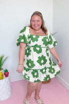 Carrie Floral Tiered Puff Sleeve Dress - Be You Boutique
