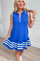 Taylor Sleeveless Half Zip Dress - Be You Boutique