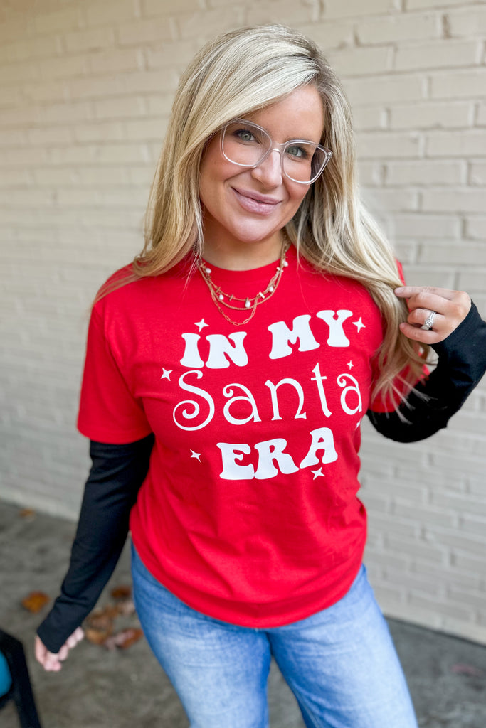 In My Santa Era Short Sleeve Graphic Tee *DOORBUSTER* - Be You Boutique